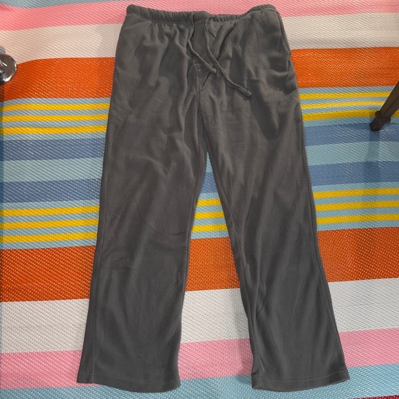 Property Of BOTTOMS OUT Grey Polar Fleece Sweatpants Men’s Size X-Large - Picture 1 of 3